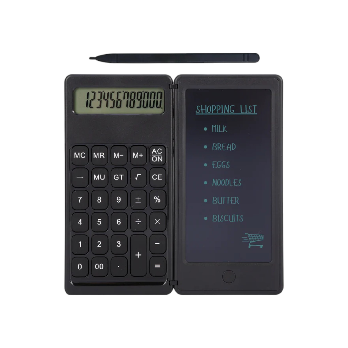 Foldable Calculator with Writing Pad