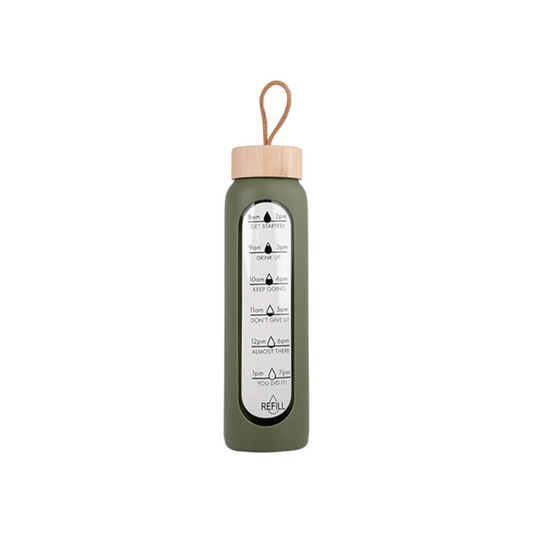 Glass Bottle with Silicone Cover