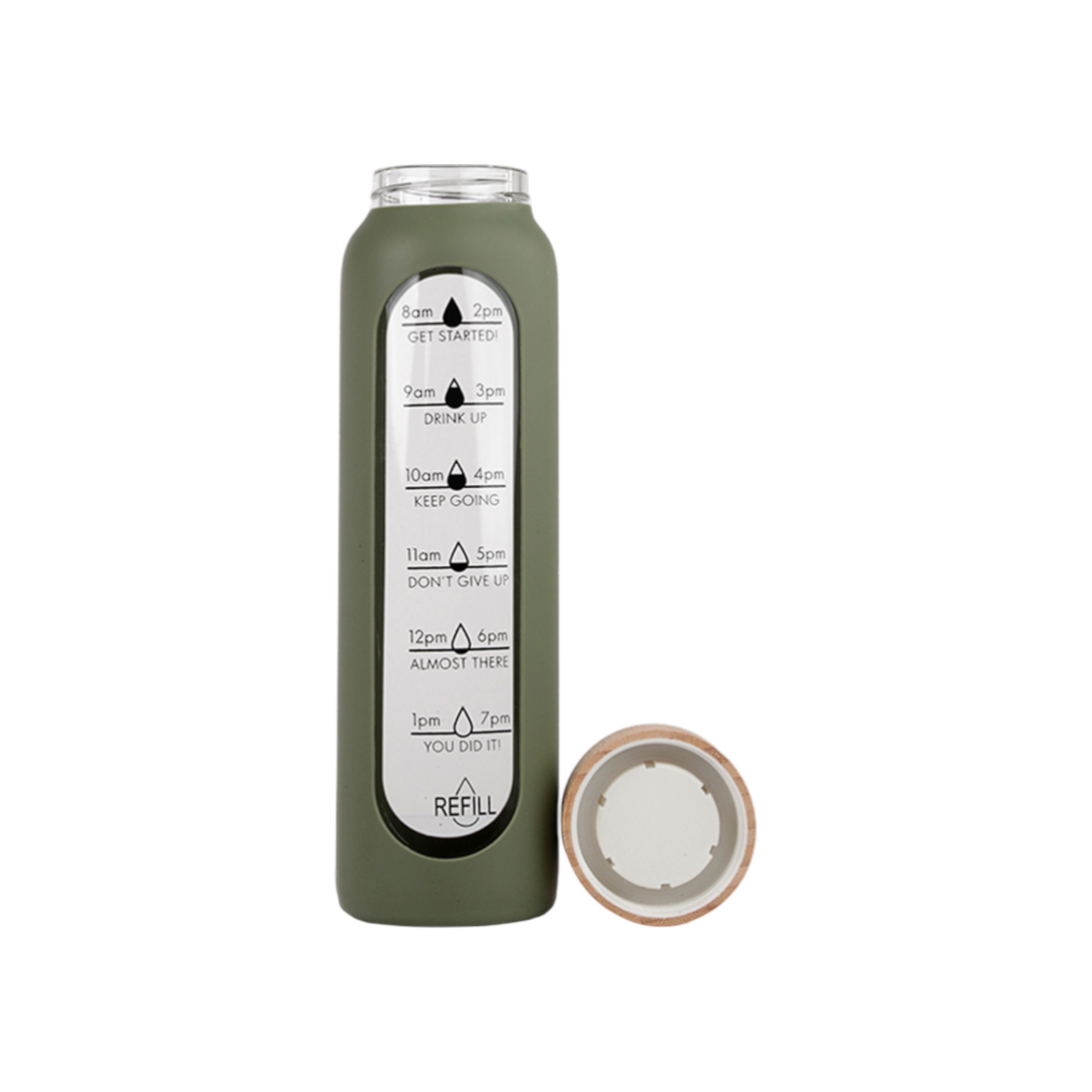 Glass Bottle with Silicone Cover