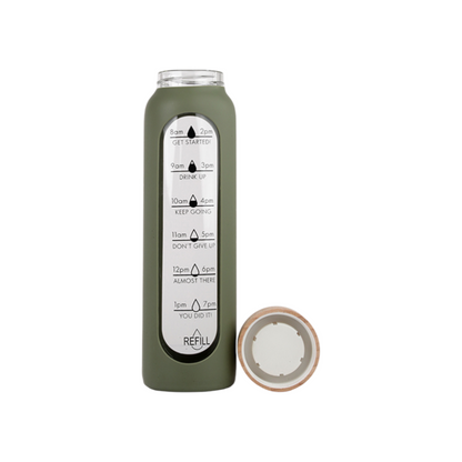 Glass Bottle with Silicone Cover