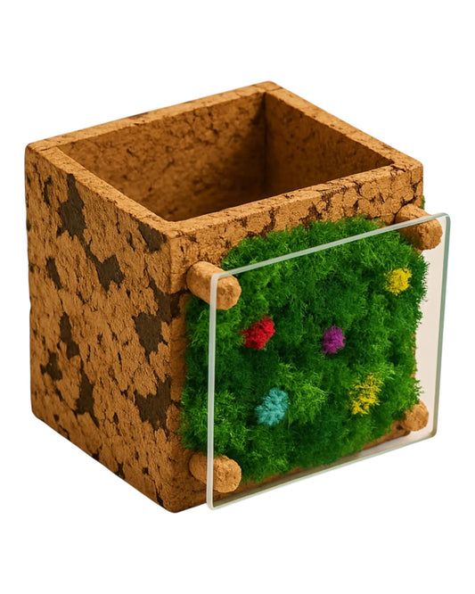 Green Scape Cork Pen Stand