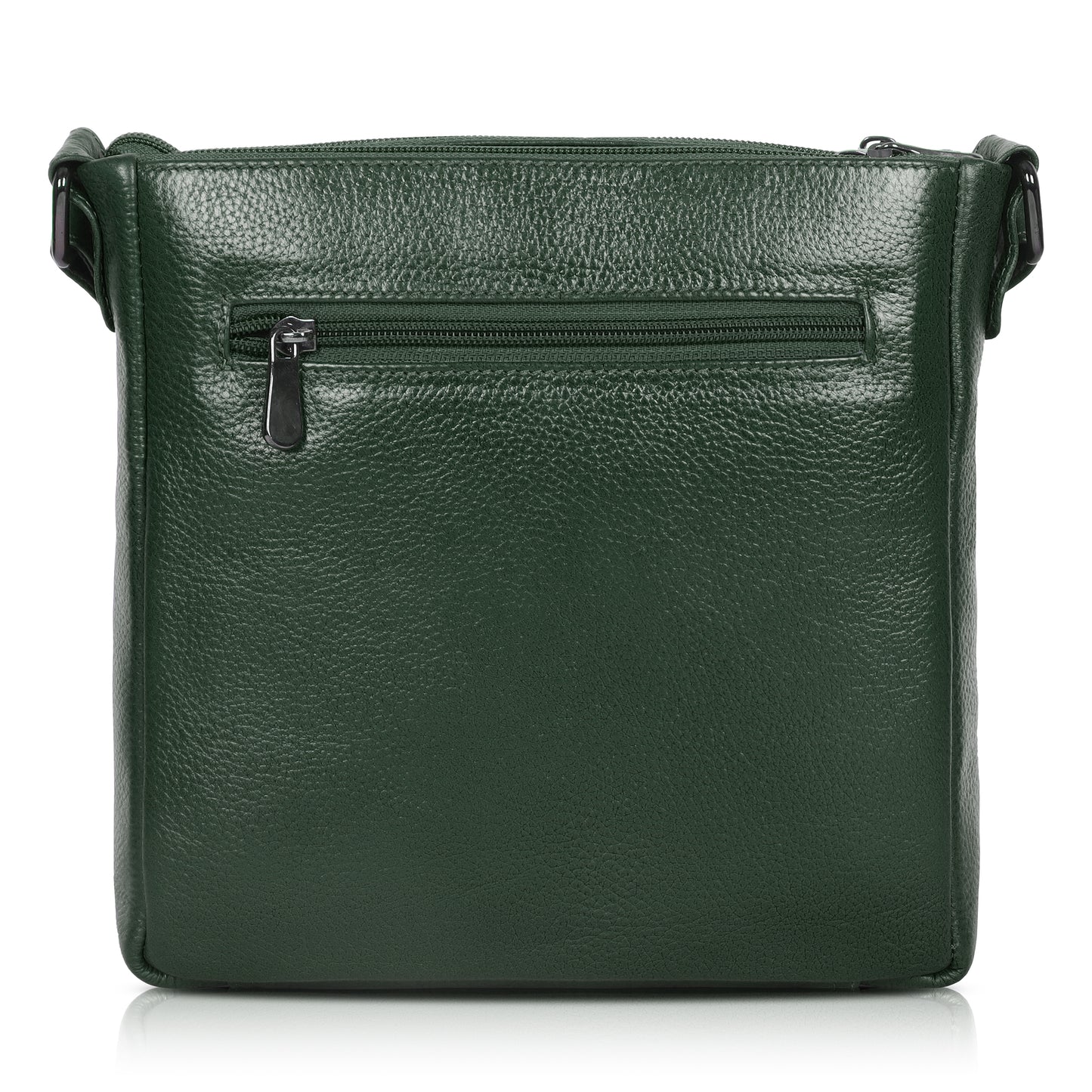 Refined Green Leather Sling Bag