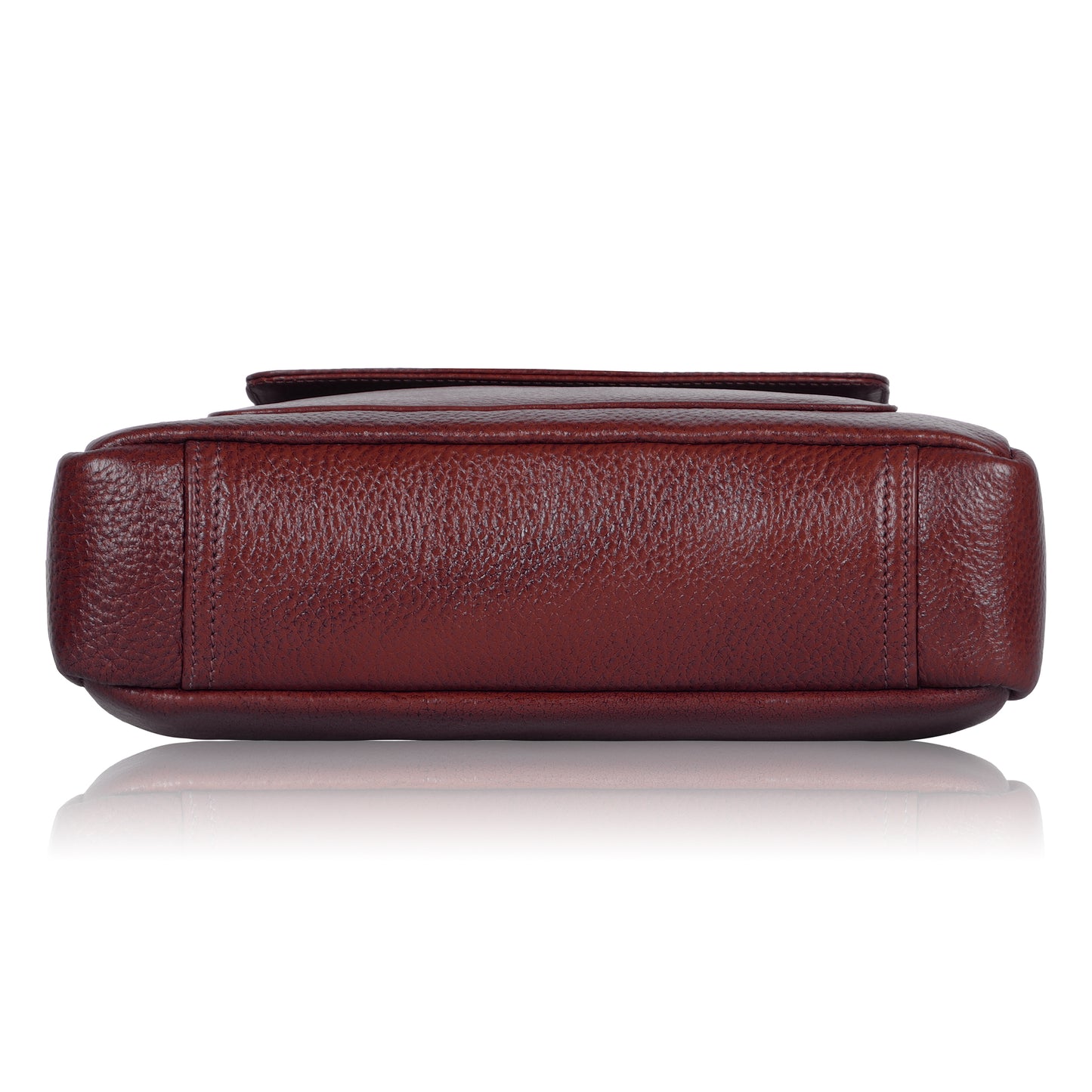 Premium Maroon Leather Sling Bag