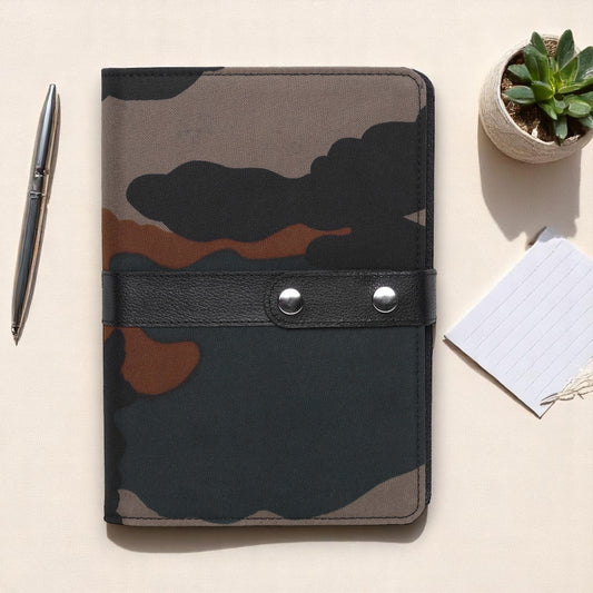 Military Canvas Leather Office Folder