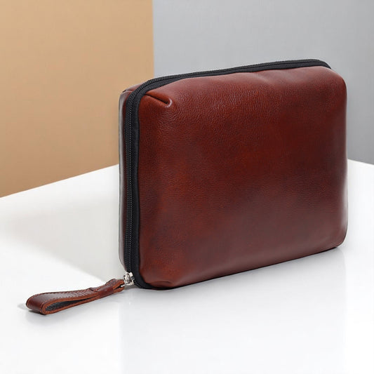 Multi-Utility Leather Gadget Organizer
