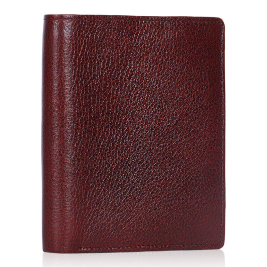 Premium Maroon Vertical Leather Wallet