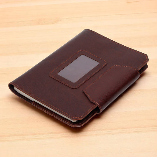 Structured Leather Business Meeting Folder