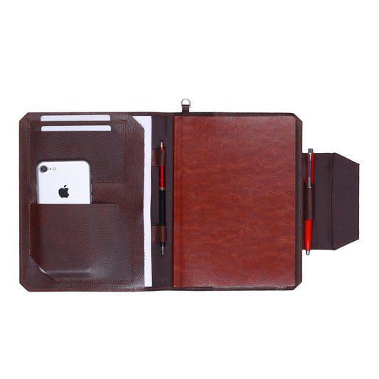 Structured Leather Business Meeting Folder