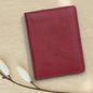 Statement Maroon Leather Card Holder