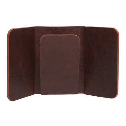 Sleek Leather Magnetic Currency Holder