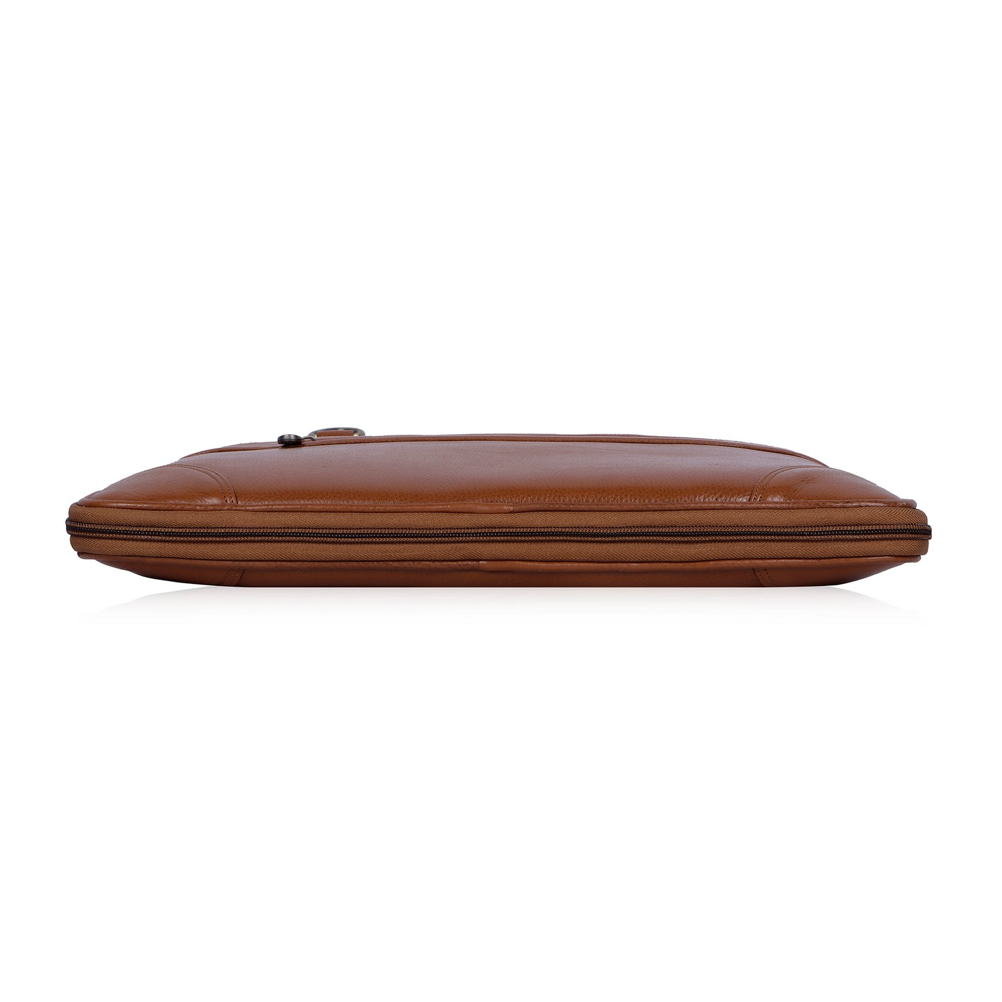 Timeless Tan Slim Leather Laptop Bag