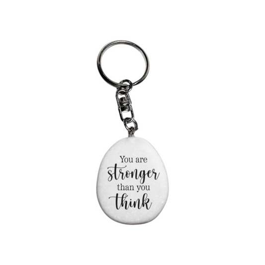 Marble Keychain with Quote