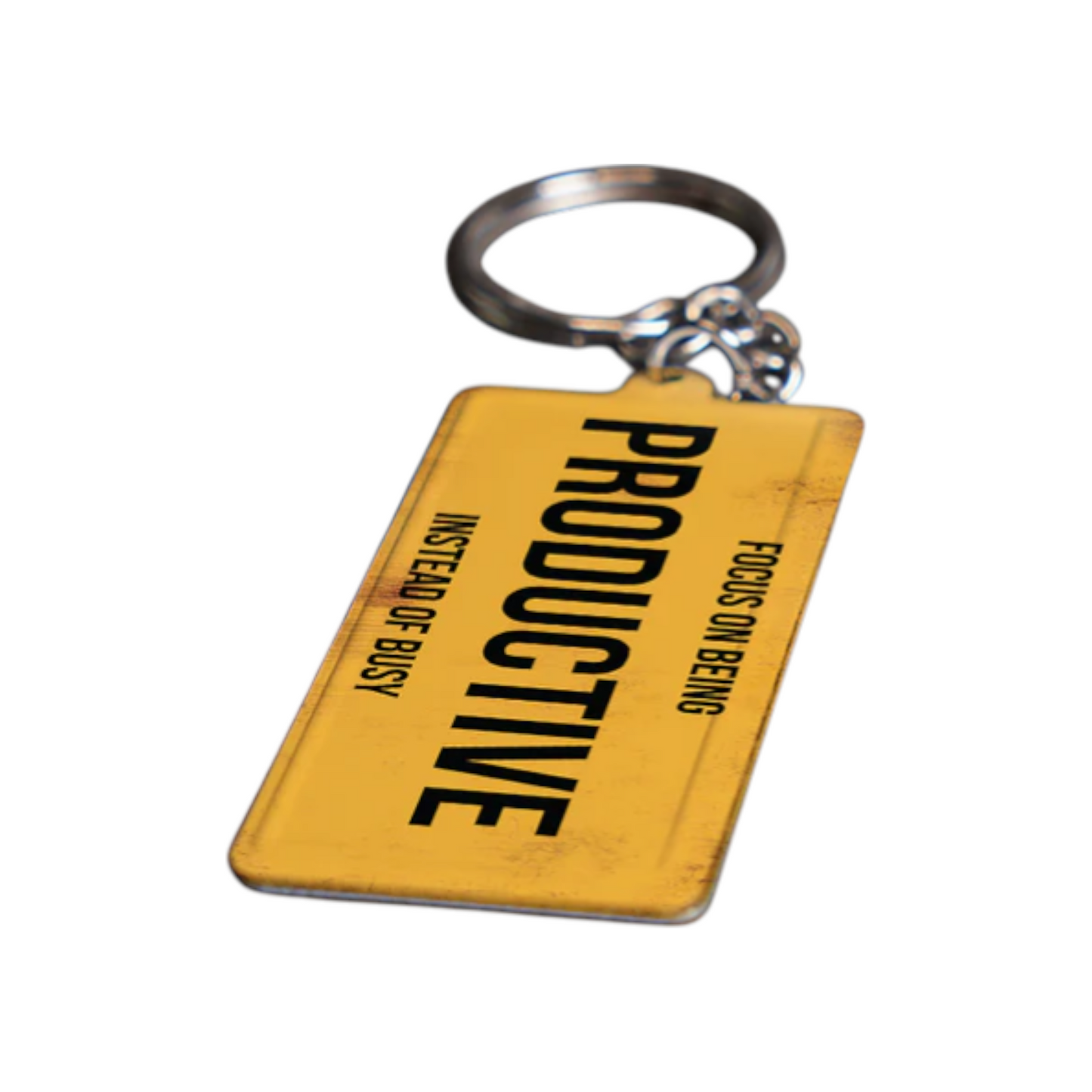 Metal Keychain with Quote