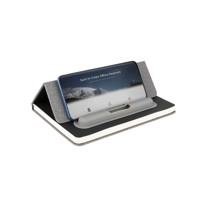 Notebook with Pen Slot and Folding Cover Mobile Stand