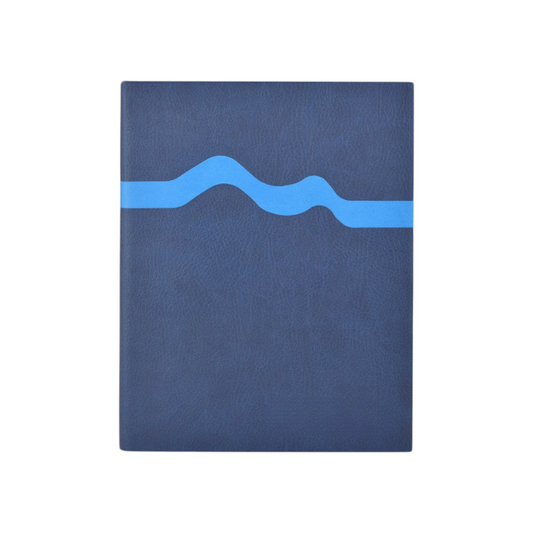 Notebook with Wave Design