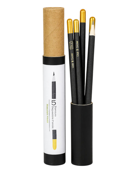 Plantable Black Pencils -  Set of 5