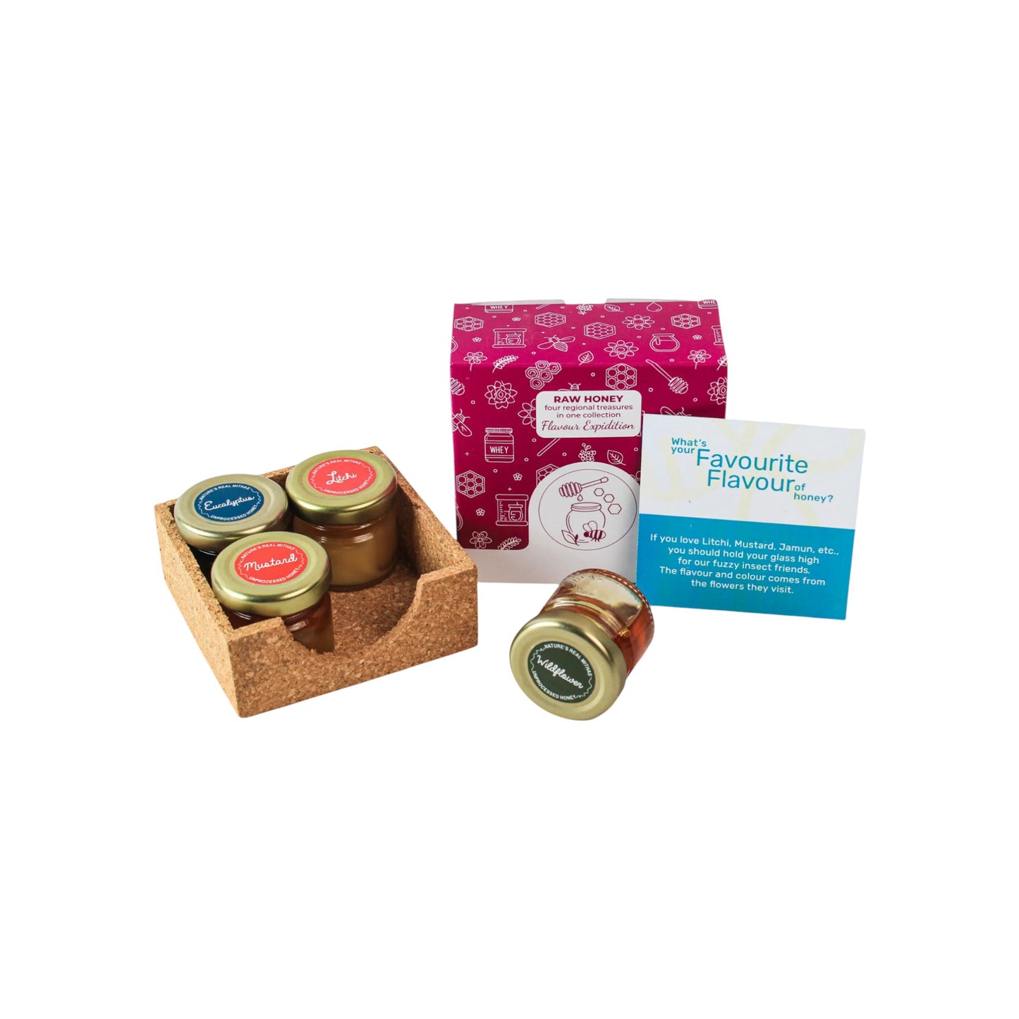 Raw Honey - Set of 4