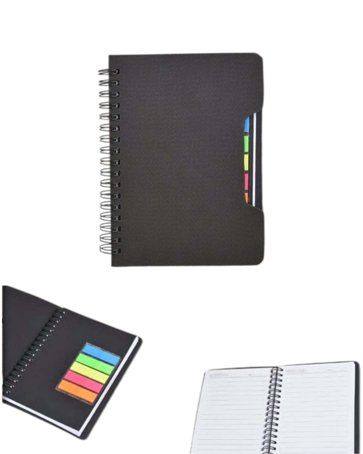 Spiral Diary with Sticky Notes