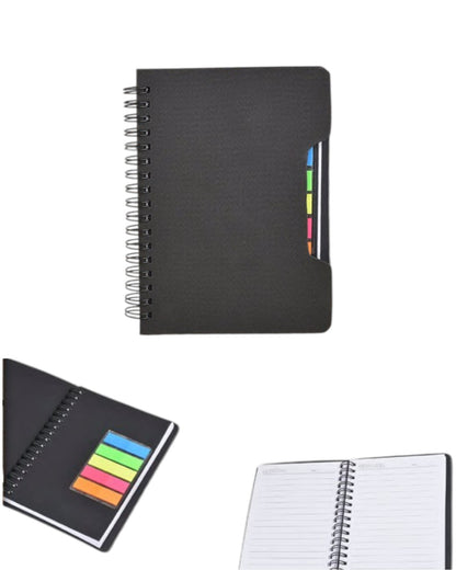 Spiral Diary with Sticky Notes