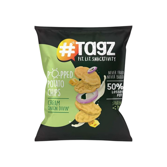 TagZ Popped Potato Chips Cream Onion Divin'