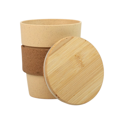Wheat Fiber Mug with Bamboo Cap