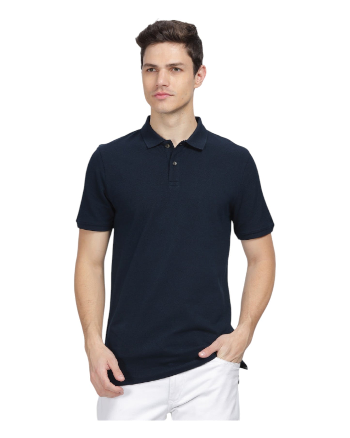 Wrogn Solid Polo T Shirt