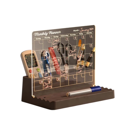 Monthly Planner with LED Desk Organiser