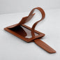 Elegant Leather Travel Tag Holder