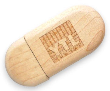 Wooden Pen Drive - Curved