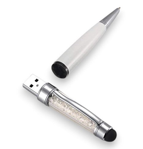 Pen Shape Pen Drive - Crystal