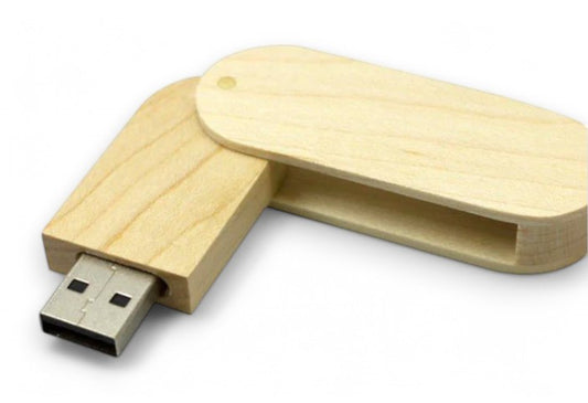 Wooden Pen Drive - Swivel