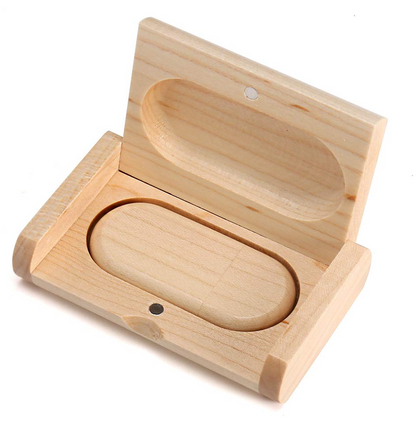 Wooden Pen Drive - Curved