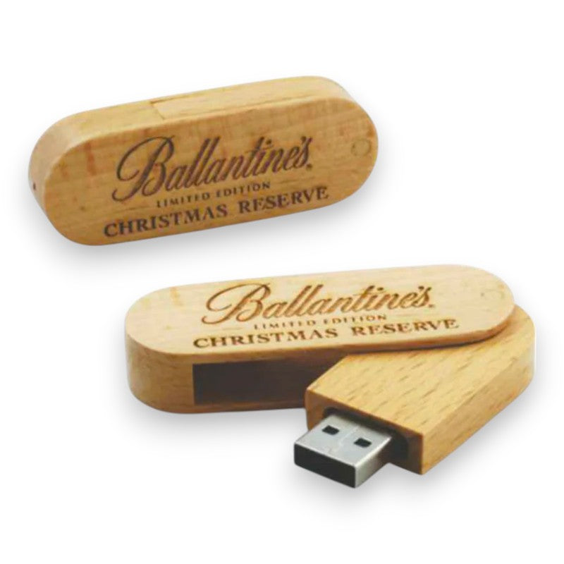 Wooden Pen Drive - Swivel