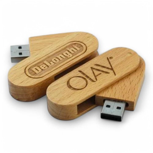 Wooden Pen Drive - Swivel